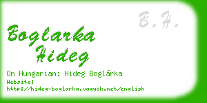 boglarka hideg business card