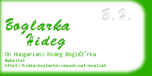 boglarka hideg business card